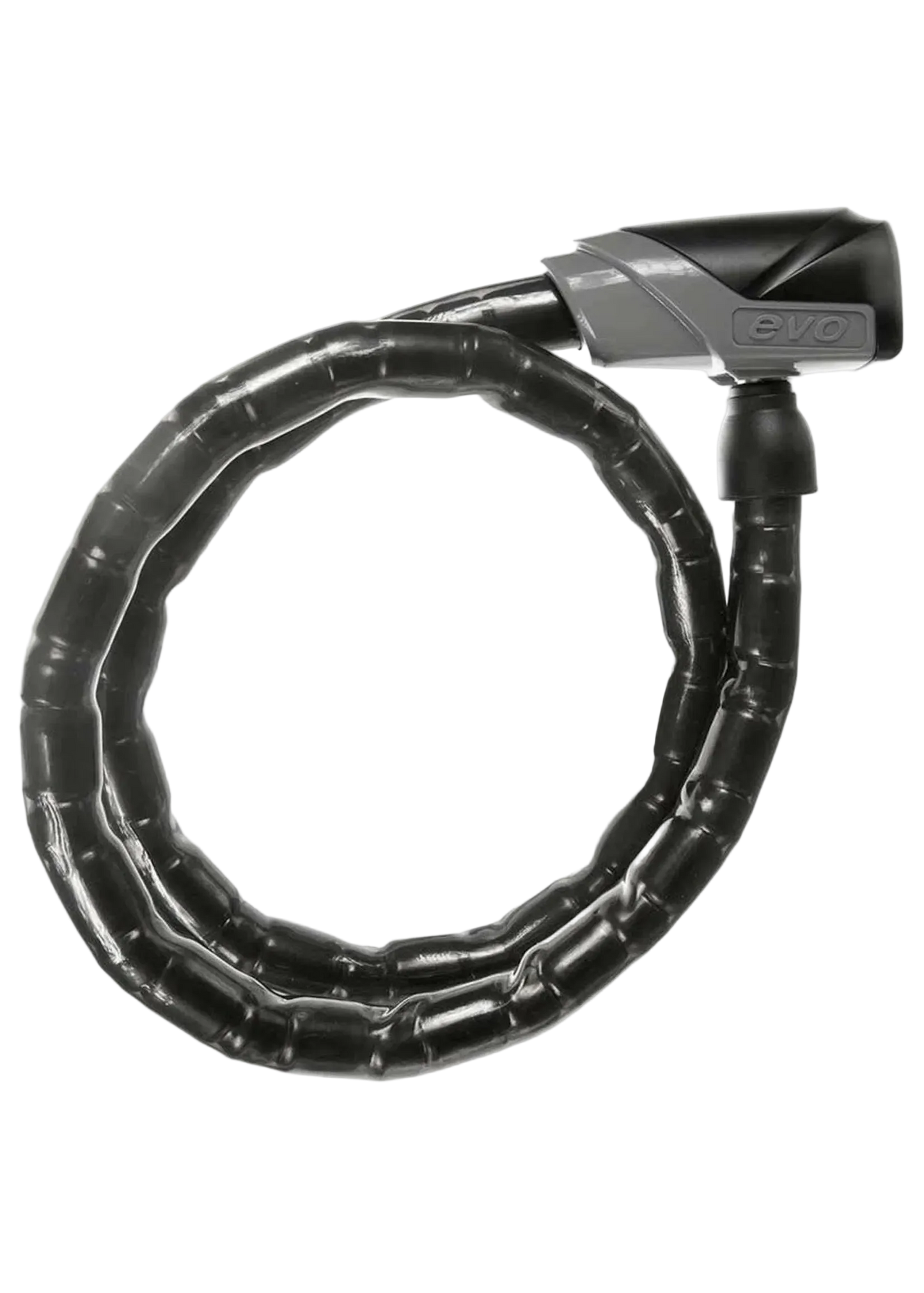 Lock, EVO Lockdown Armored cable, key, 18mm, 100cm, 39", Black
