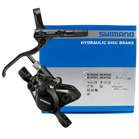 Shimano, BL/BR-MT200, MTB Hydraulic Disc Brake, Post mount, Black, Set