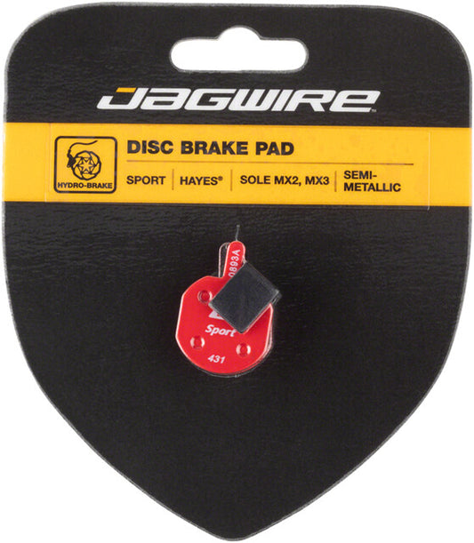 Disc Brake Pads, Jagwire Mountain Sport, Hayes CX, MX5, MX4, MX3, MX2 Sole, Semi Metallic