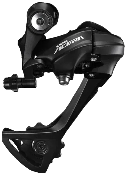 Derailleur Rear, 9 speed Shimano Acera RD-T3000, SGS cage, Black